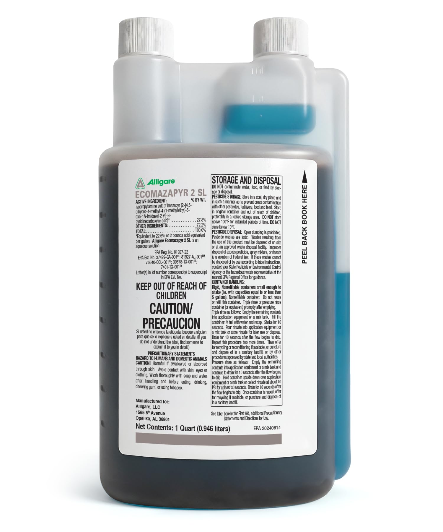 Amazon.com : Alligare Imazapyr 2 SL-Compare to Arsenal : Weed